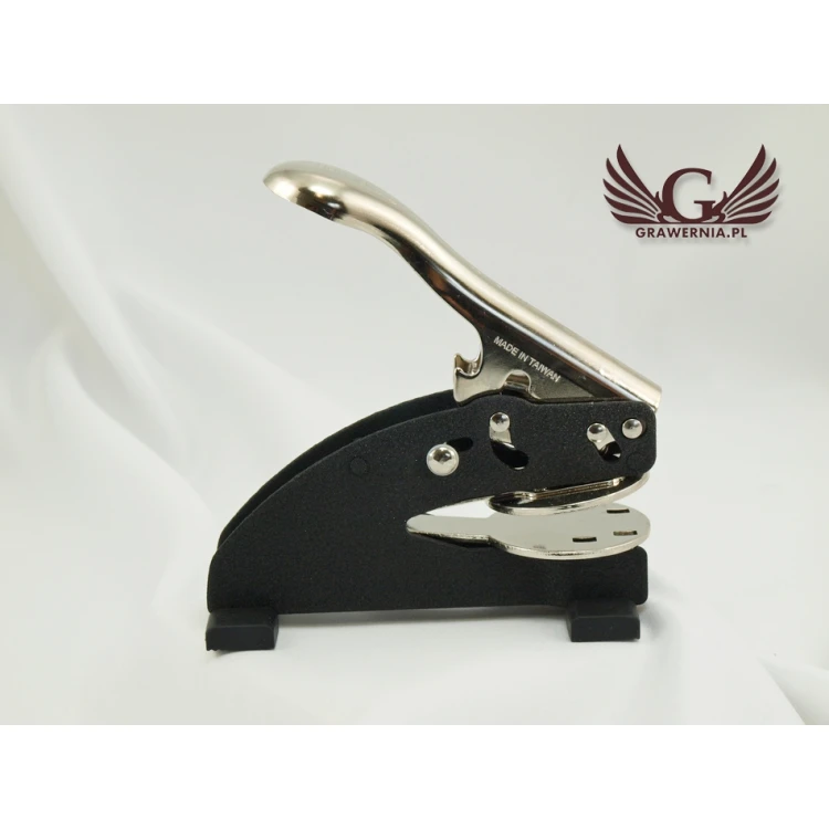 Shiny Dry Seal - round imprint 40mm or 50mm - desk stamp with legs