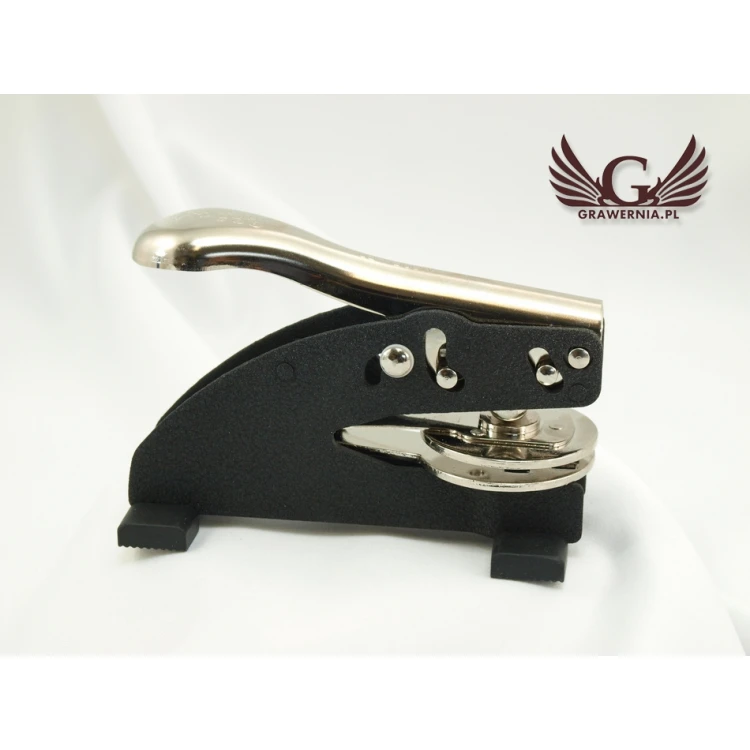 Shiny Dry Seal - round imprint 40mm or 50mm - desk stamp with legs