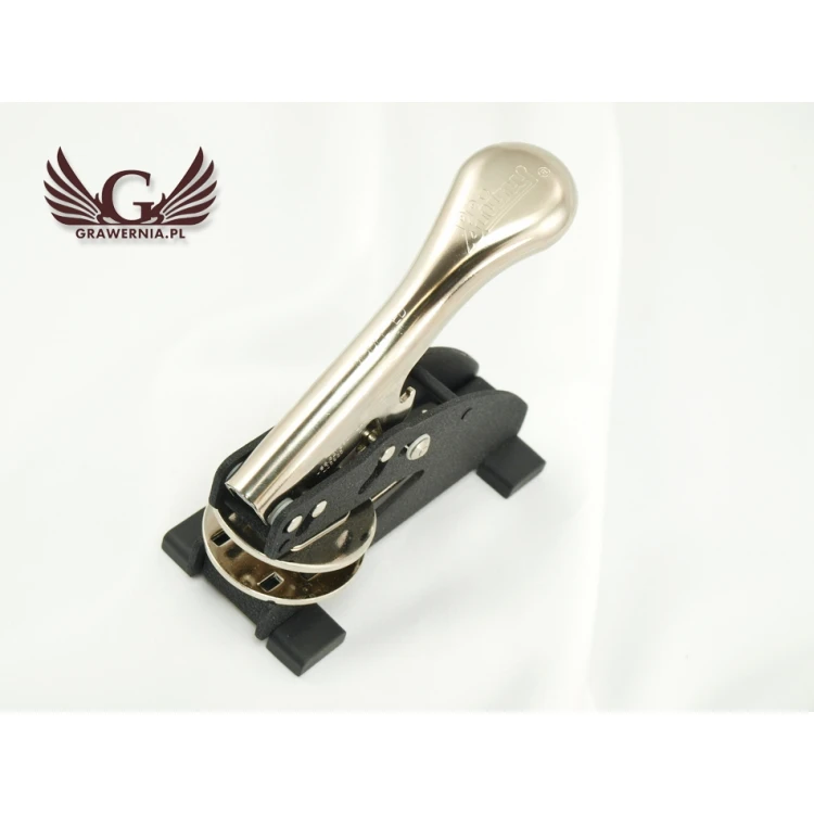 Shiny Dry Seal - round imprint 40mm or 50mm - desk stamp with legs