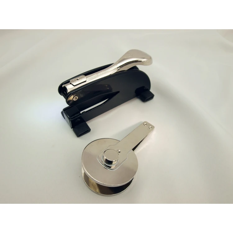 Just Dry Stamp - Rectangular Impression 27x52, Round 40mm or 50mm - Desk Version with Legs