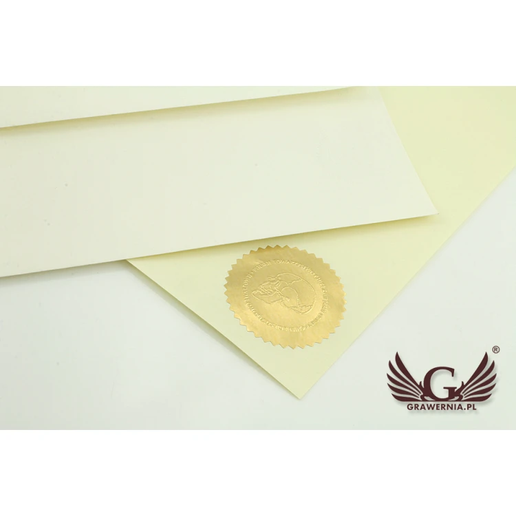 Trodat Dry Stamp - round imprint 40mm or 50mm - desk stamp with legs