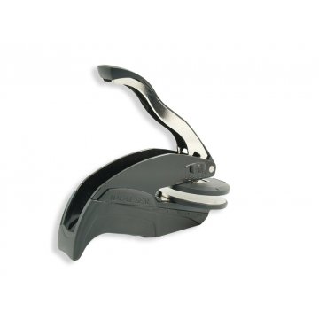 Trodat Dry Stamp - round imprint 40mm or 50mm - desk stamp with legs
