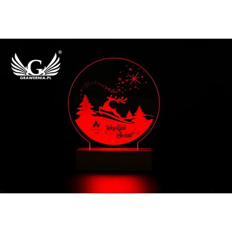 Christmas LED RGB Lamp Controlled by Remote - L3D002