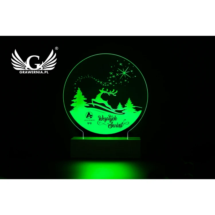 Christmas LED RGB Lamp Controlled by Remote - L3D002