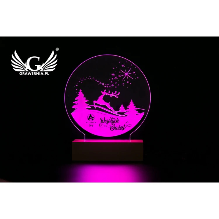 Christmas LED RGB Lamp Controlled by Remote - L3D002