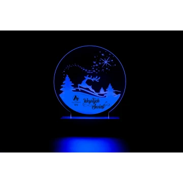 Christmas LED RGB Lamp Controlled by Remote - L3D002