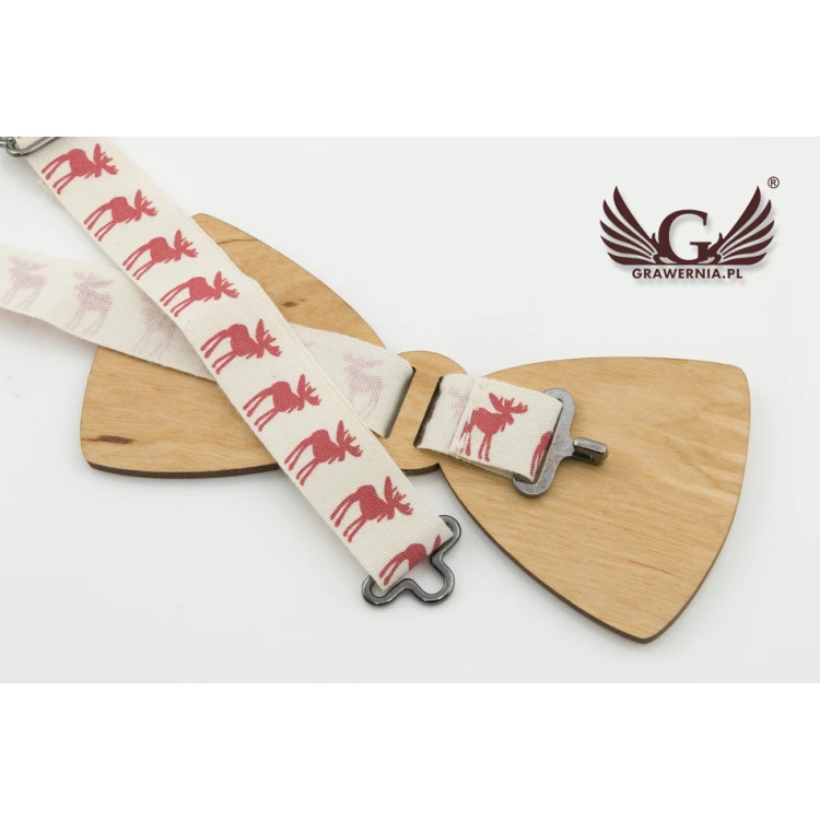 Christmas Laser Engraved Bow Tie - Stars - MDR035
