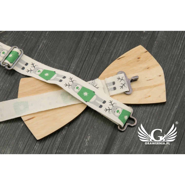 Christmas Laser Engraved Bow Tie - Snowflakes 2 - MDR038