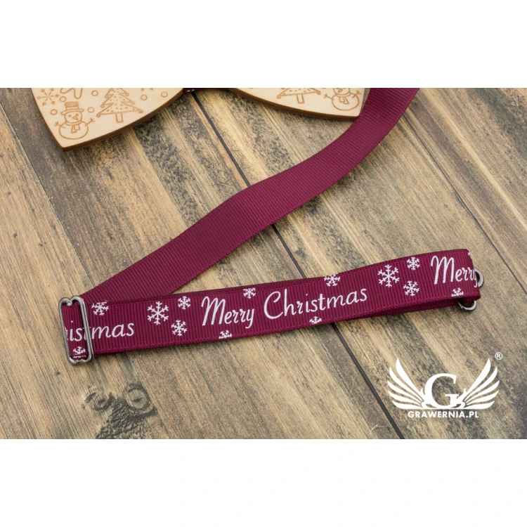 Christmas Laser Engraved Bow Tie - Winter - MDR039