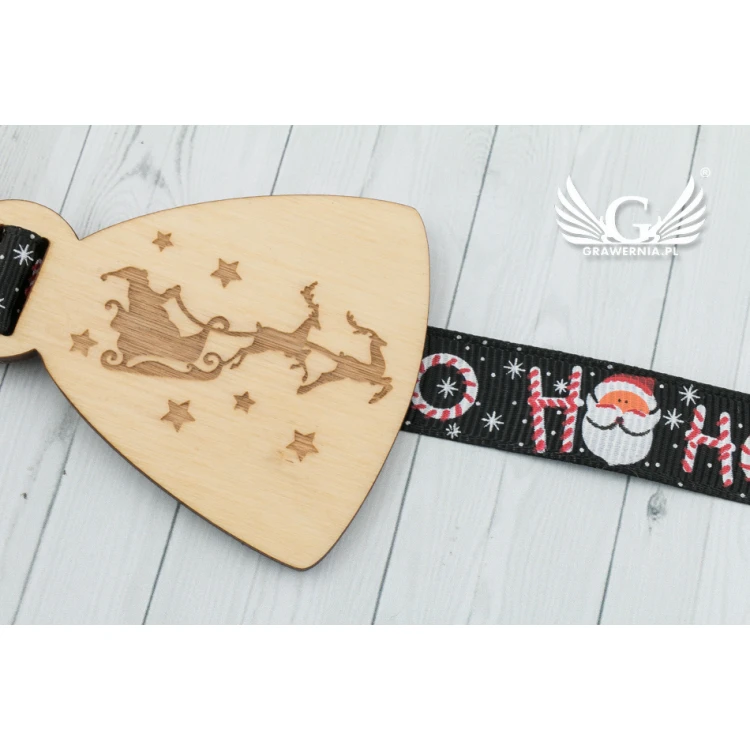 Christmas Laser Engraved Bow Tie - Magical Christmas - MDR040
