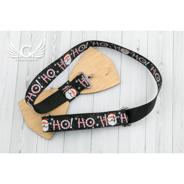 Christmas Laser Engraved Bow Tie - Santa Claus - MDR041