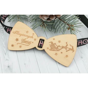 Christmas Laser Engraved Bow Tie - Magical Christmas - MDR040