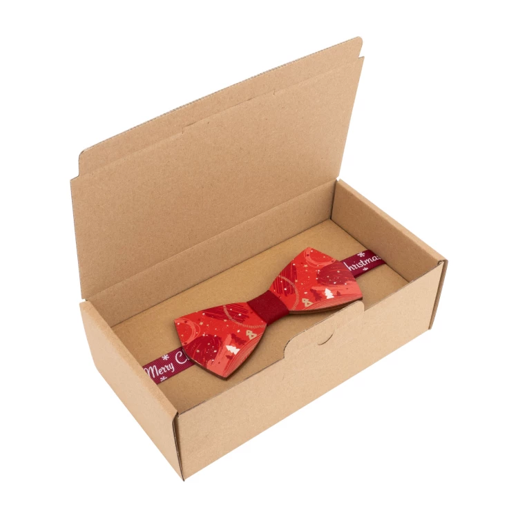 Christmas Wooden Bow Tie - size 120x55mm - MDR065
