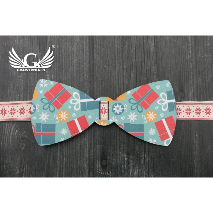 Christmas Bow Tie with UV Print - Gifts - MDR034