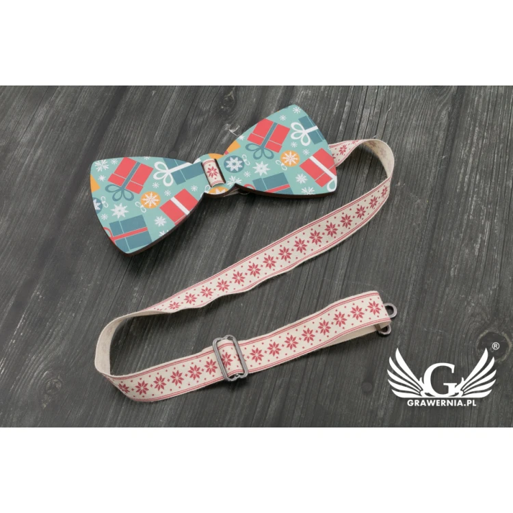 Christmas Bow Tie with UV Print - Gifts - MDR034
