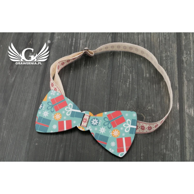 Christmas Bow Tie with UV Print - Gifts - MDR034