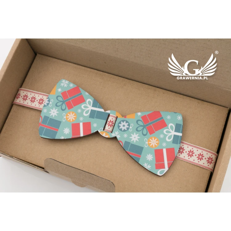 Christmas Bow Tie with UV Print - Gifts - MDR034