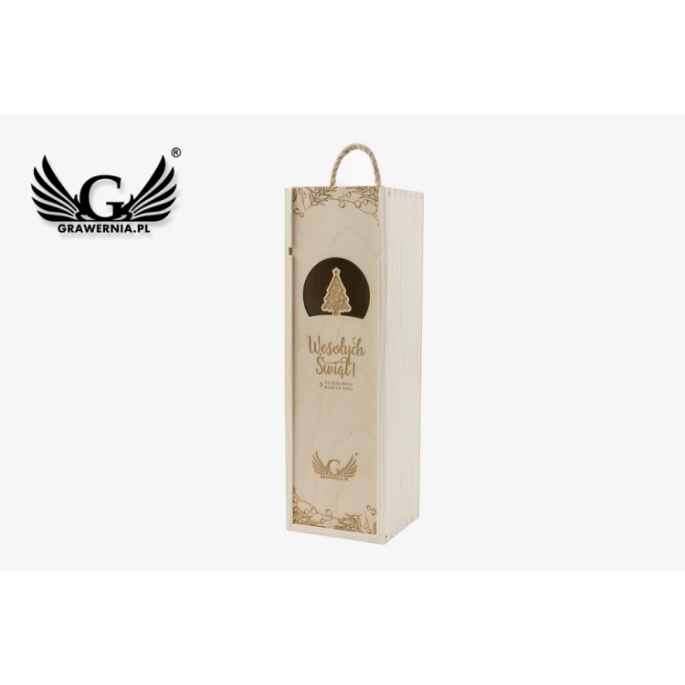 Christmas Alcohol Box - Laser Engraved - SK041