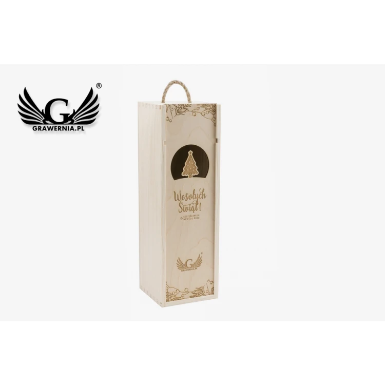Christmas Alcohol Box - Laser Engraved - SK041
