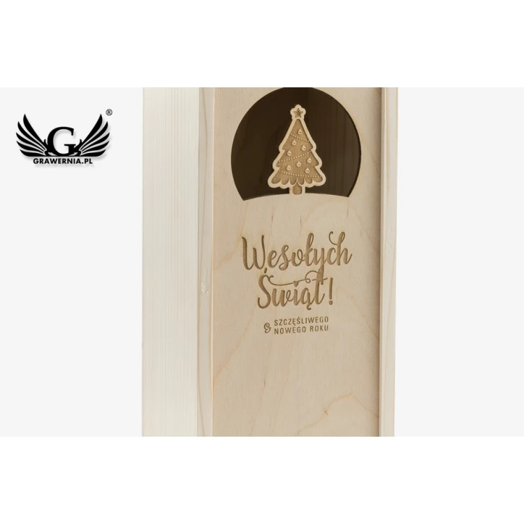 Christmas Alcohol Box - Laser Engraved - SK041