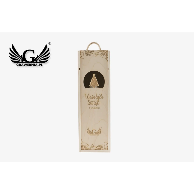 Christmas Alcohol Box - Laser Engraved - SK041