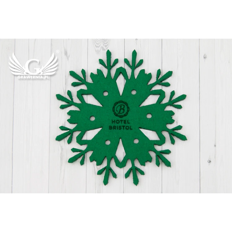 Christmas Felt Coasters 3mm - Set of 100 - Laser Engraved - OZD007