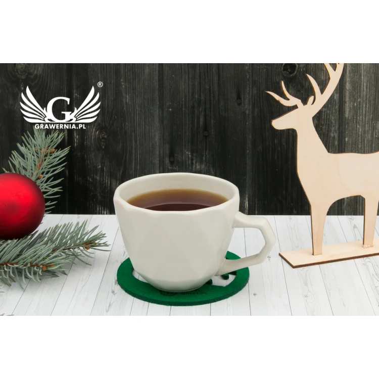 Christmas 3mm Felt Coasters - Set of 100 - Laser Engraved - OZD009