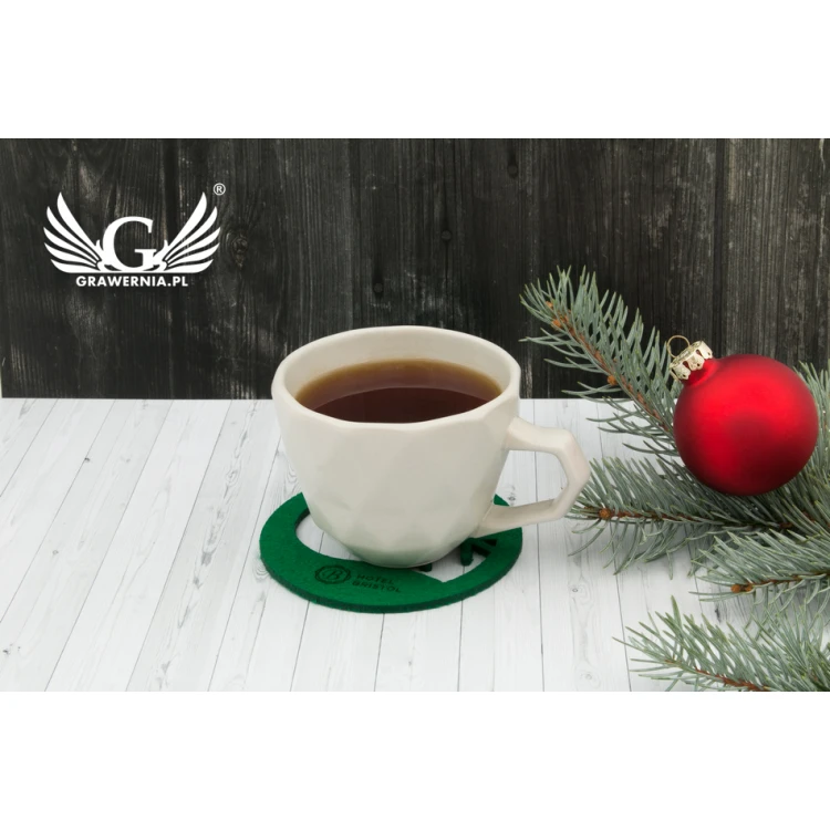 Christmas 3mm Felt Coasters - Set of 100 - Laser Engraved - OZD009