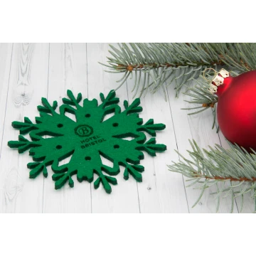 Christmas Felt Coasters 3mm - Set of 100 - Laser Engraved - OZD007