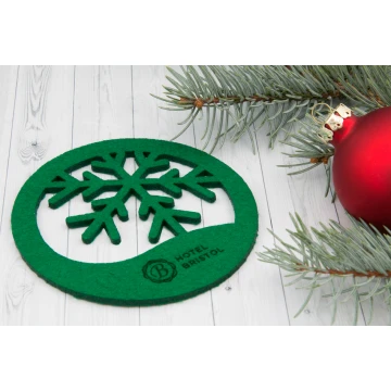 Christmas 3mm Felt Coasters - Set of 100 - Laser Engraved - OZD009