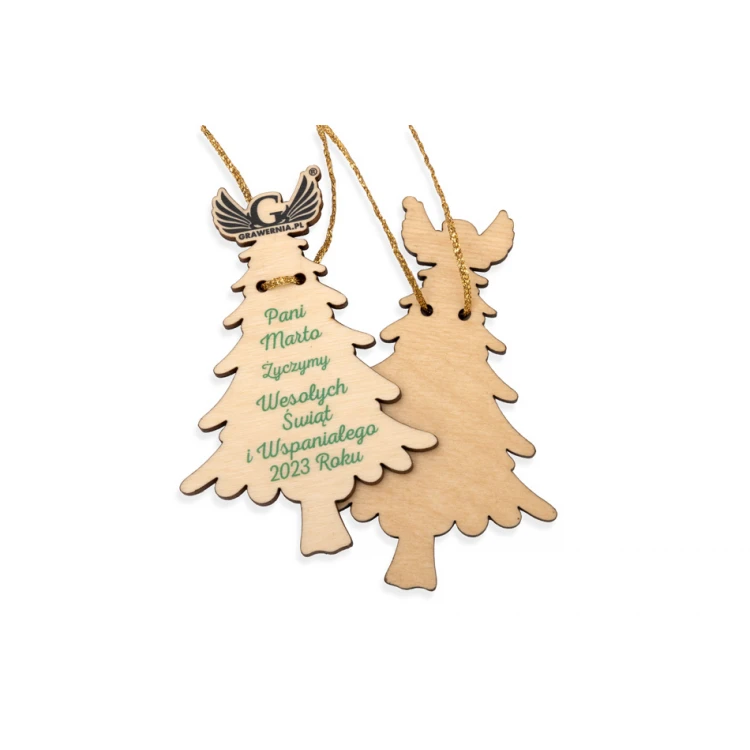 Christmas Gift Tags with Custom Print - Size 65x100mm - EDR024