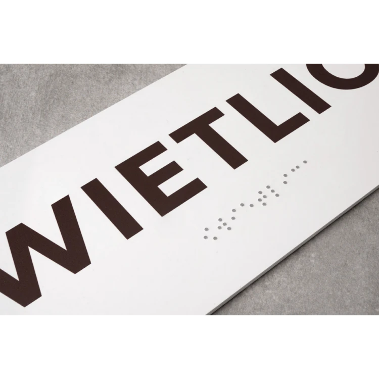 Common Room - Door or Wall Plaque with Braille Lettering - Size 310x100mm - PVC - UV Print - TAB286