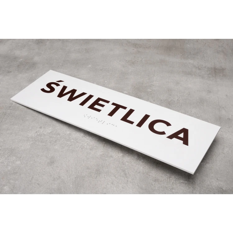 Common Room - Door or Wall Plaque with Braille Lettering - Size 310x100mm - PVC - UV Print - TAB286
