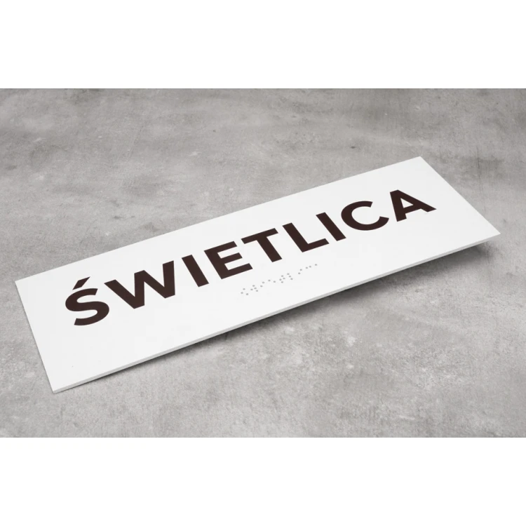 Common Room - Door or Wall Plaque with Braille Lettering - Size 310x100mm - PVC - UV Print - TAB286