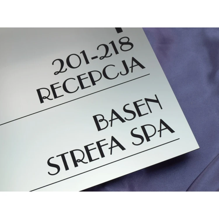Shield System - Graphic design of shields and plaques for hotel, office, restaurant - SZ177