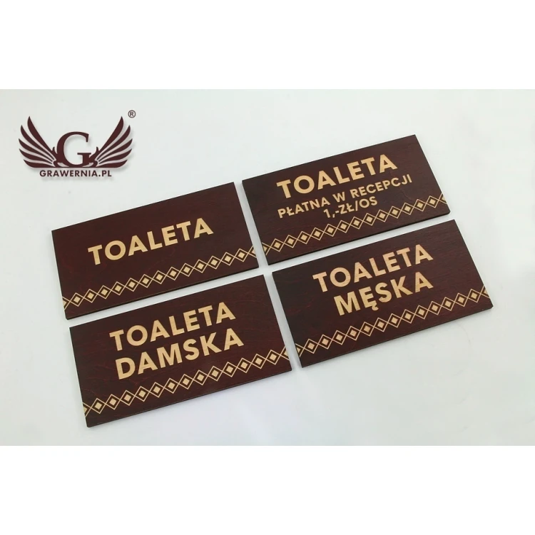 Shield System - Graphic design of shields and plaques for a shelter, hotel, restaurant - SZ178