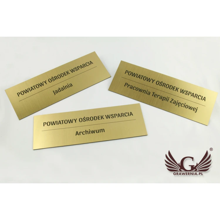 Shield System - Graphic design of shields and plaques for hospital, assistance center, office - SZ179