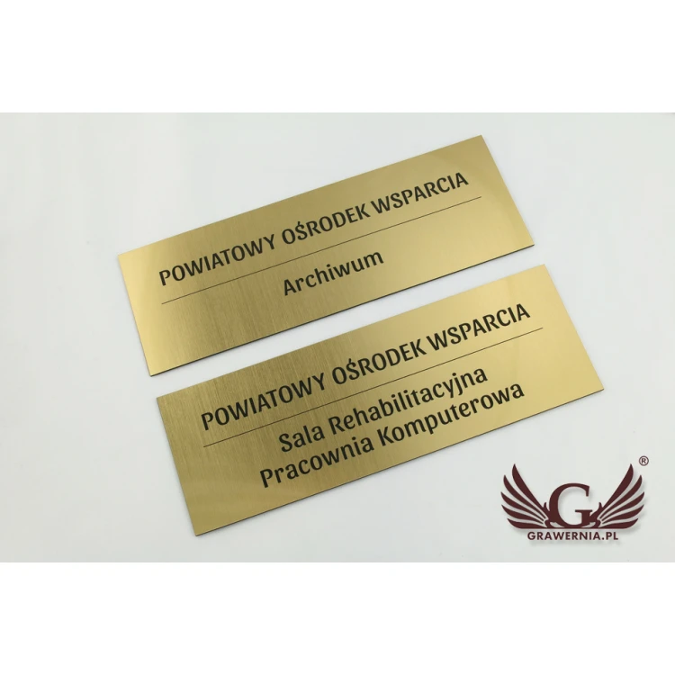 Shield System - Graphic design of shields and plaques for hospital, assistance center, office - SZ179