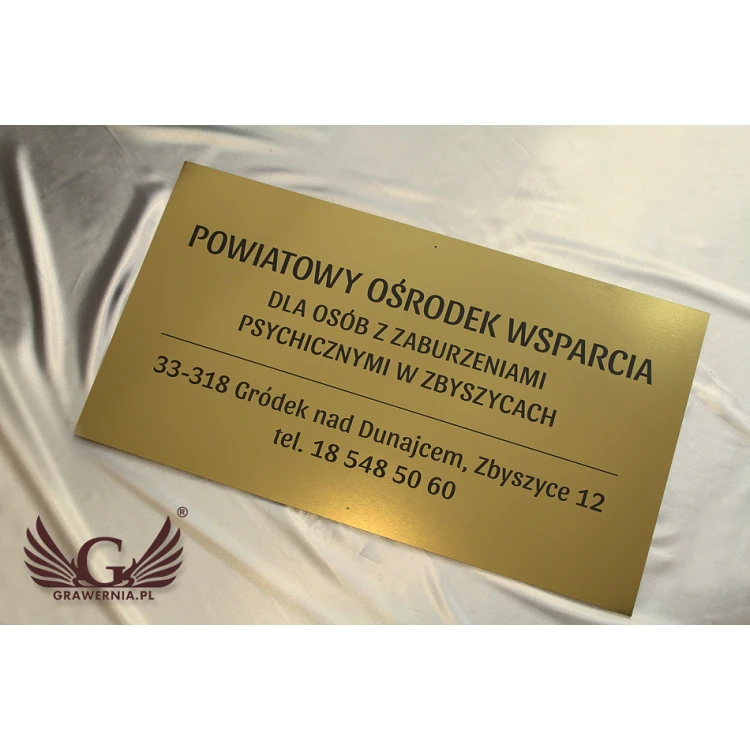 Shield System - Graphic design of shields and plaques for hospital, assistance center, office - SZ179