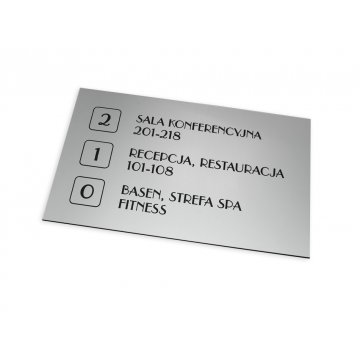 Shield System - Graphic design of shields and plaques for hotel, office, restaurant - SZ177