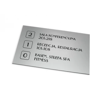 Shield System - Graphic design of shields and plaques for hotel, office, restaurant - SZ177