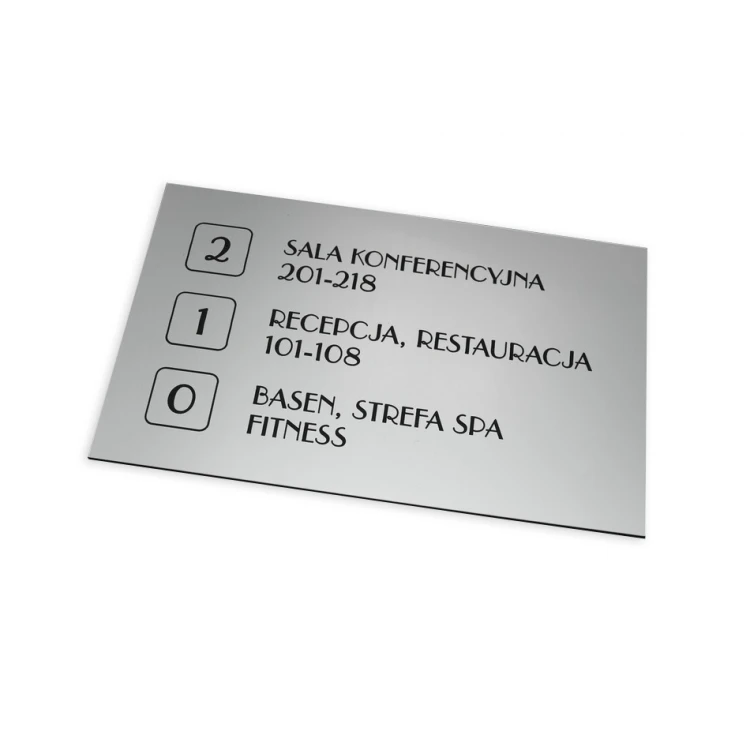 Shield System - Graphic design of shields and plaques for hotel, office, restaurant - SZ177