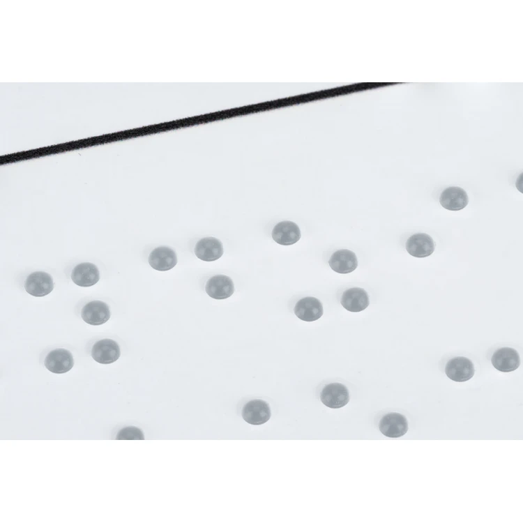 Braille Signage System for Courts - size 200x100mm - Hard PVC - TAB521