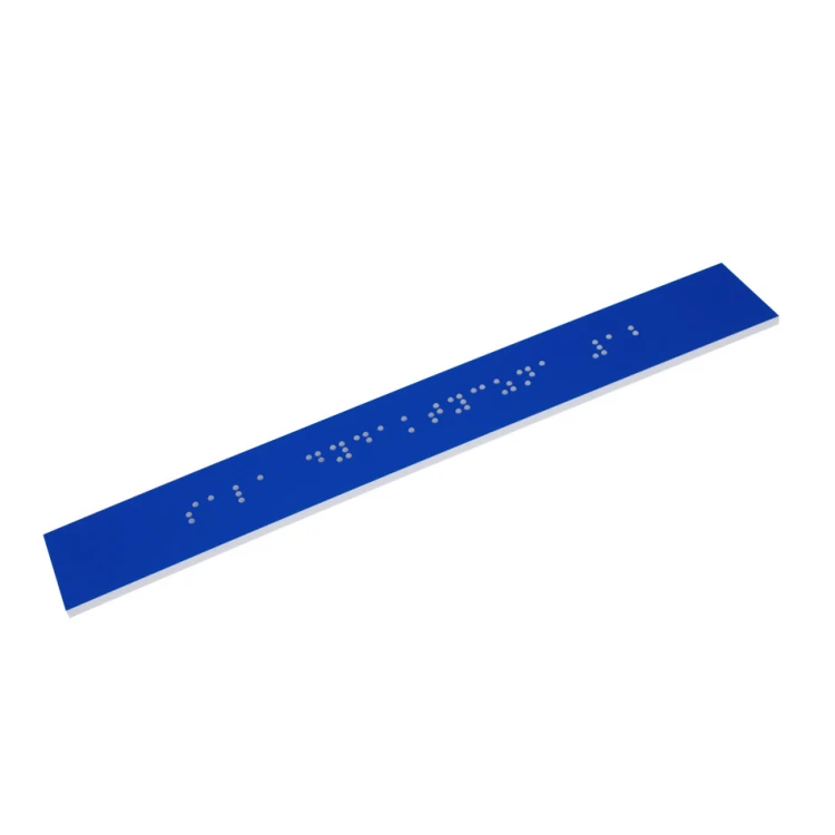 Braille Signage System for Schools - size 200x28mm - Hard PVC - DECO BLUE- TAB362