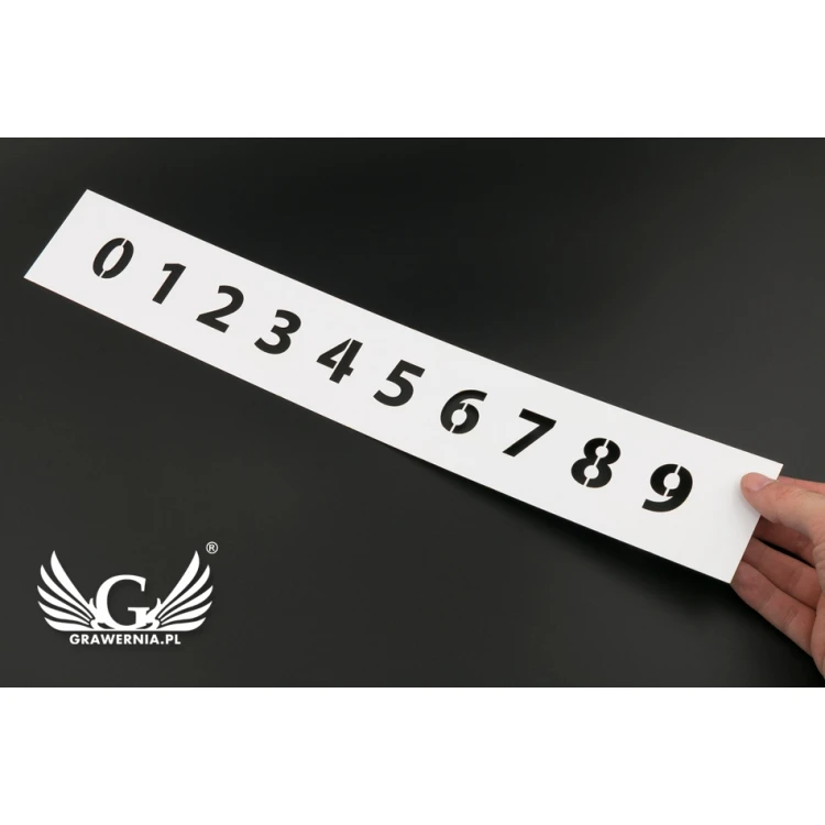 Painting Template - Numbers or Letters - Character Height: 30mm - SM002