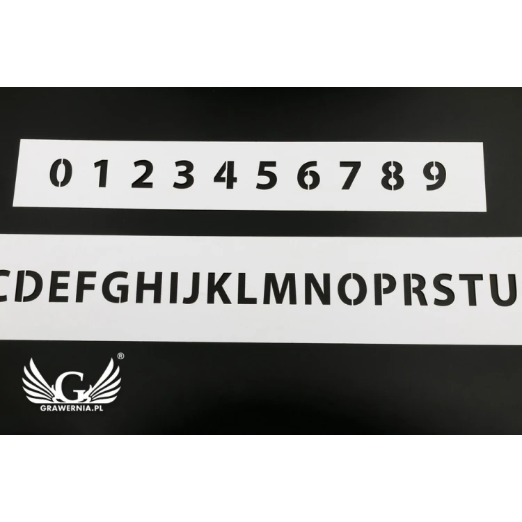 Painting Template - Numbers or Letters - Character Height: 30mm - SM002