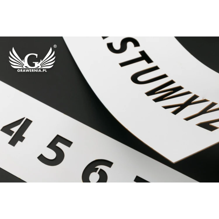 Painting Template - Numbers or Letters - Character Height: 30mm - SM002