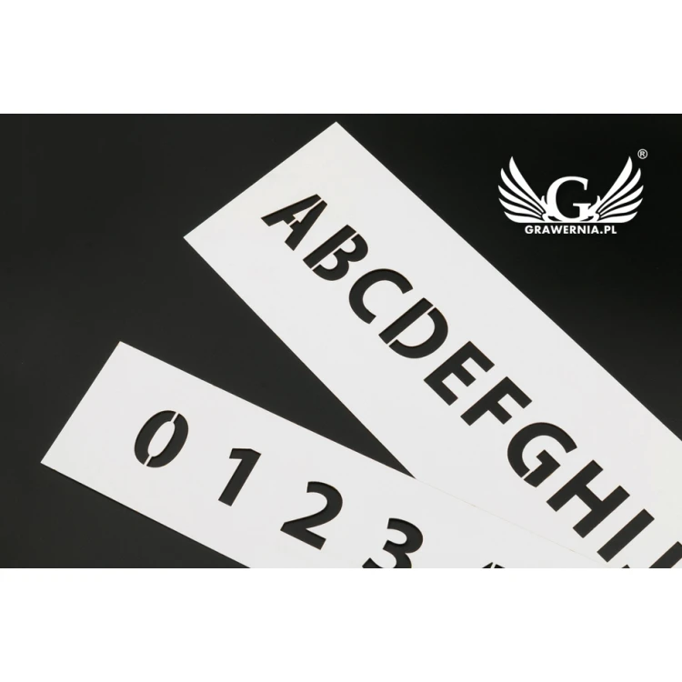 Painting Template - Numbers or Letters - Character Height: 30mm - SM002
