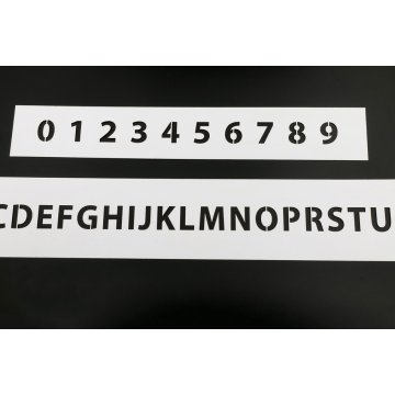 Painting Template - Numbers or Letters - Character Height: 30mm - SM002