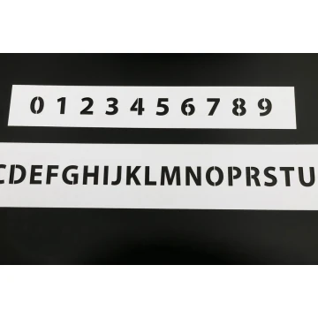 Painting Template - Numbers or Letters - Character Height: 30mm - SM002